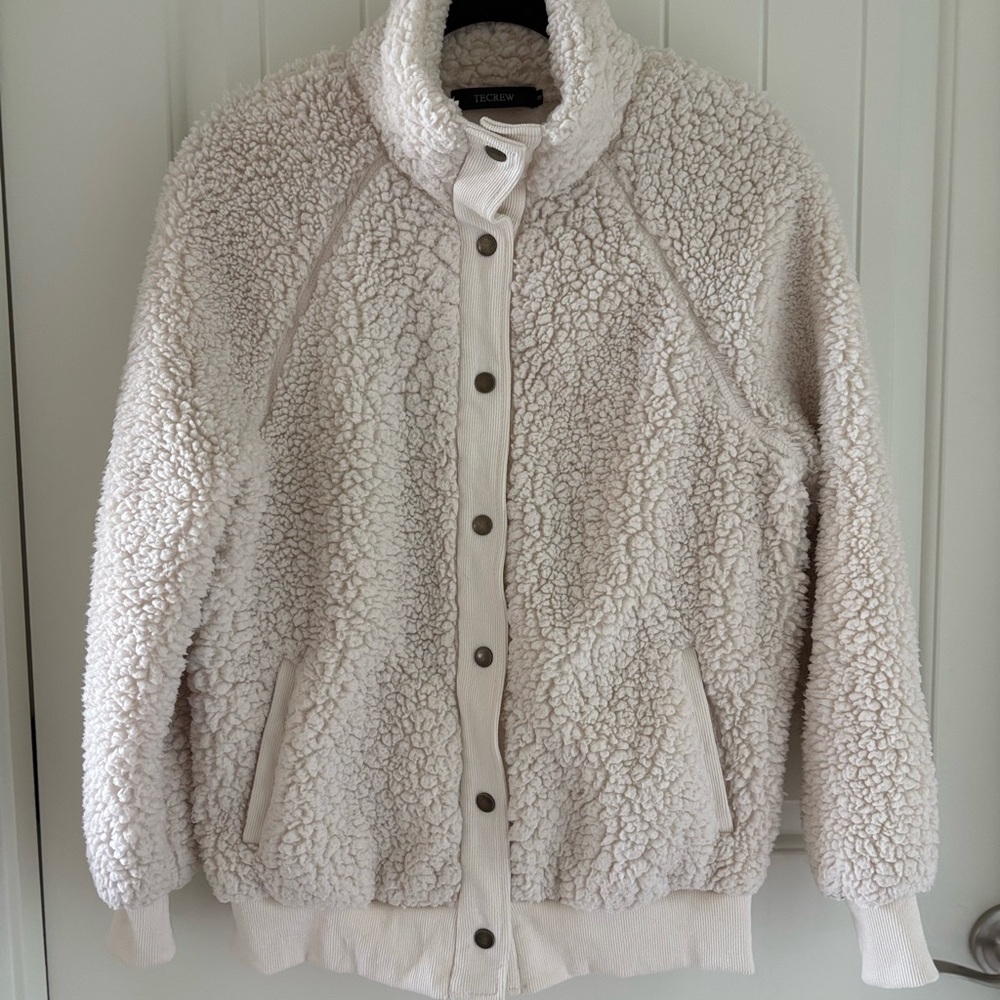 TECREW Cozy Cream Sherpa Jacket S